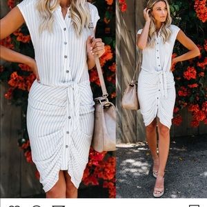 Black and white Vici dress.